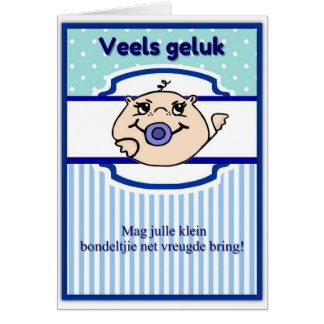 Vreugde för Veels geluk mött matrisbondeltjie Hälsningskort