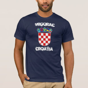 Vrgorac Kroatien med vapenskölden T Shirt
