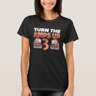 Vrid Amps upp 3 Weld Worker Welder Welder Welding T Shirt
