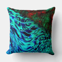 Vrid effekten i grönt blått, rött fyrkantigt detal