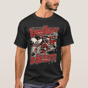Vrid Höger till Go Lämnat! - Red - Speedway Bike T Shirt