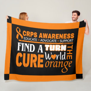 Vrid Orangen World...CRPS Fleecefilt