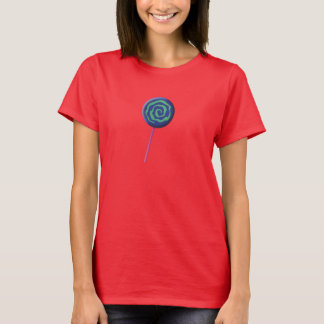 Vriden blå lollipop med lime t shirt
