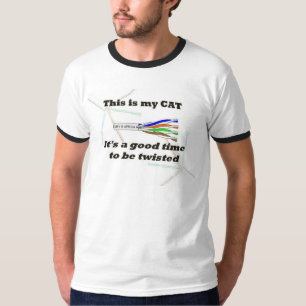 vriden katt t-shirt