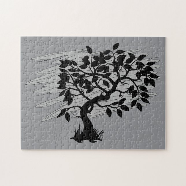 Vriden planta pussel (Horisontell)