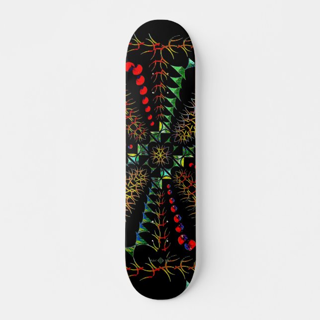 Vridna Drömmar Mini Skateboard Bräda 18,5 Cm (Framsida)