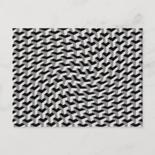 Vridna Geometriska Kuber Illusions vykort