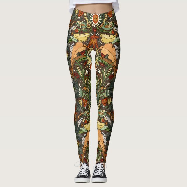Vridoriansk dammjord leggings (Framsida)