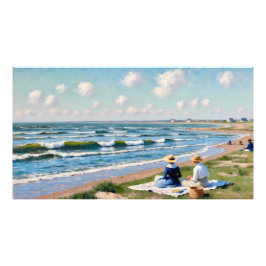 Vriendinnen aan de Kust Fototryck