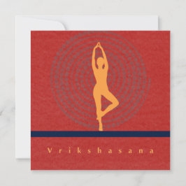 Vrikshasana konstkort julkort