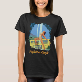 Vrnjacka Banja Serbien Spa Blå Resa T Shirt