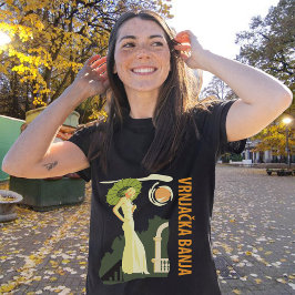 Vrnjacka Banja Serbien Sun Lady Green Resor T Shirt