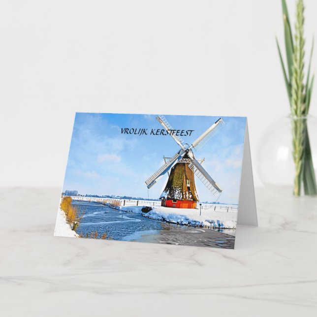 VROLIJK FERSTFEEST (GOD JUL) HELGKORT (Framsida)