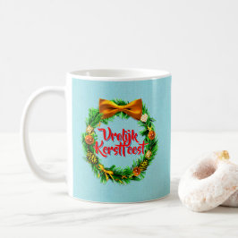 Vrolijk Kerstfest Dutch God jul Kaffemugg