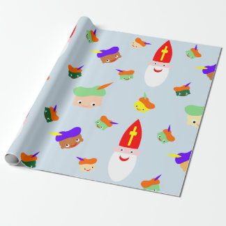 Vrolijk Sinterklaas pakpapier Presentpapper