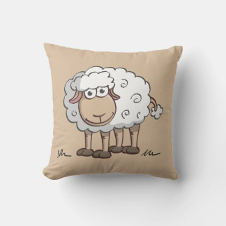 Vrolijke illustratie van een lachend schaap kudde