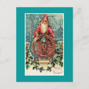 Vroolijk Kerstfest Vintage Nederländska julkortet Helg Vykort