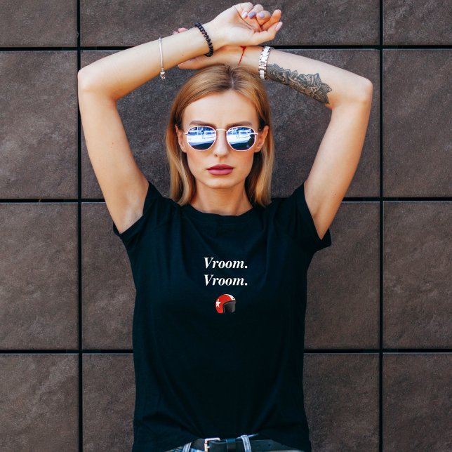 Vroom. Vroom motorcykel t-shirt för kvinnor (Skapare uppladdad)