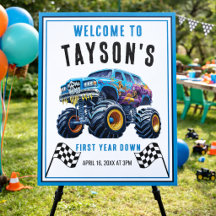Vroom Zoom Monster Truck Boom | 1-års födelsedagsf