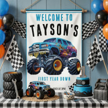 Vroom Zoom Monster Truck Boom | 1-års födelsedagsf