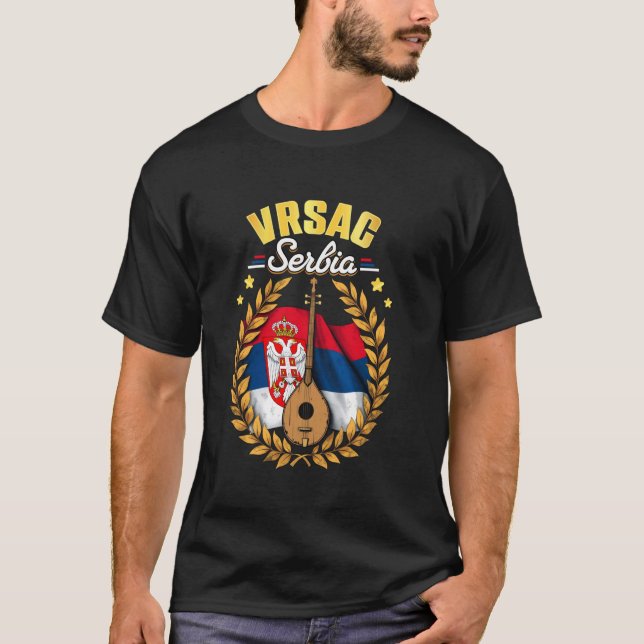 Vrsac Serbien Souvenir T Shirt (Framsida)