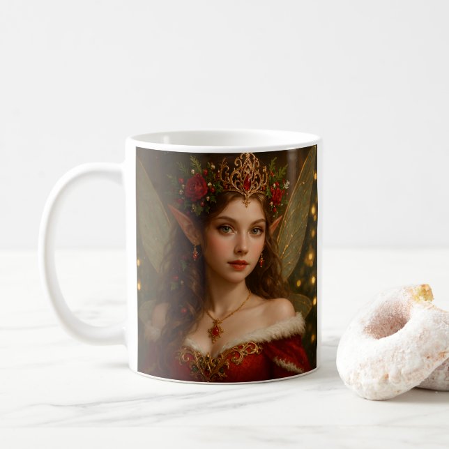 VS001_Vivid Fairy - Christmas Edition #1 Kaffemugg (Med munk)