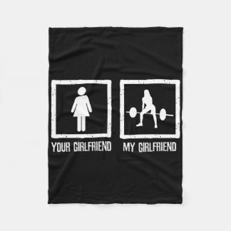 Vs min flickvän Bodybuilding Fitness Workout Fleecefilt