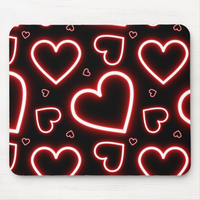 VT-DAGENS Red Neon Hearts Musmatta (Framsidan)