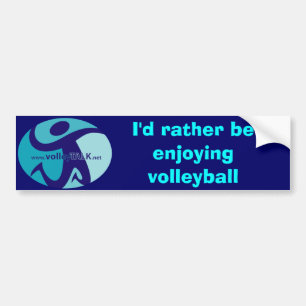 VT_Symbol skulle jag tycker om ganska volleyboll Bildekal