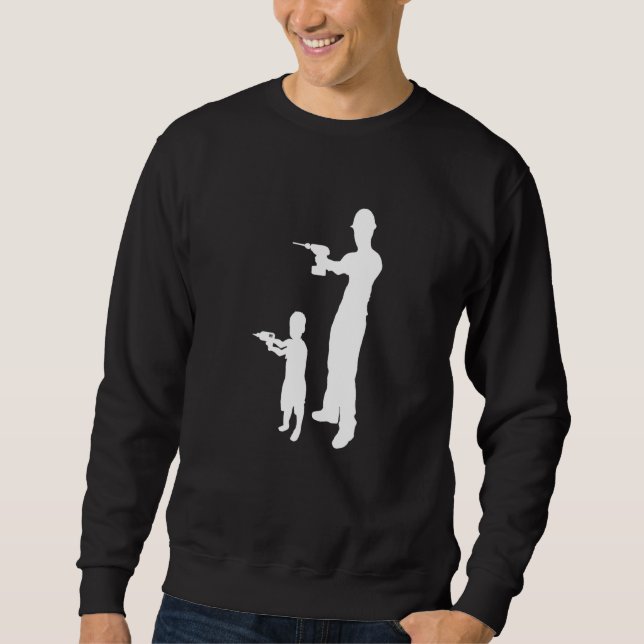 Vtan Son Refurbishing with Drill Construction Si Lång Ärmad Tröja (Framsida)