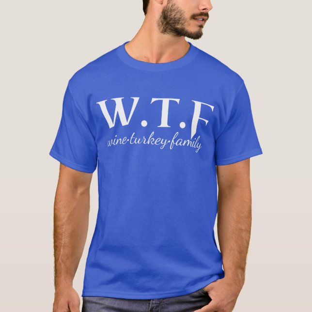 Vtf Jul, rolig julslogan i vin T Shirt (Framsida)