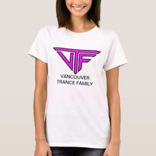 VTF-kvinnor (rosagränslogotyp med text) Tee Shirt