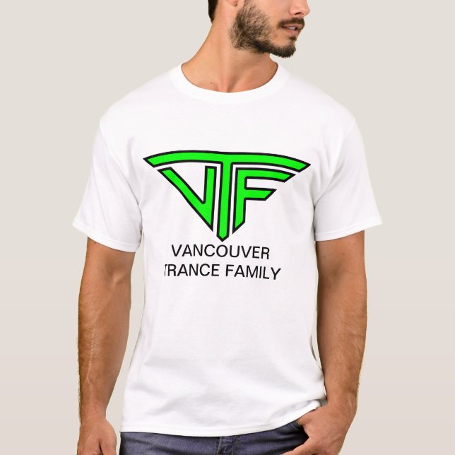 VTF-manar (grön logotyp för elkraft) Tee Shirt (Framsida)