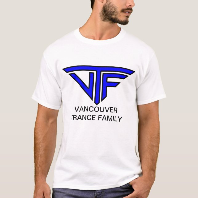 VTF-manar (mörk - blåttlogotyp) Tee (Framsida)