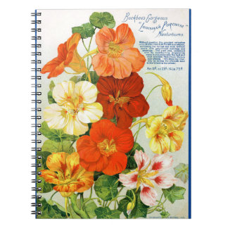 VTG Botanias bärbara Nasturtiums Spiral Anteckningsbok