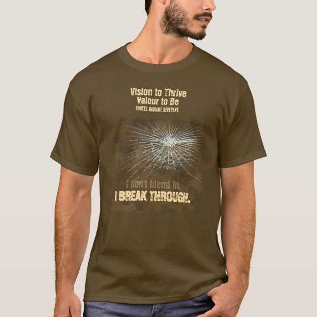VTVB-BREAKTHRU2-BRN-T - T-shirt (Framsida)