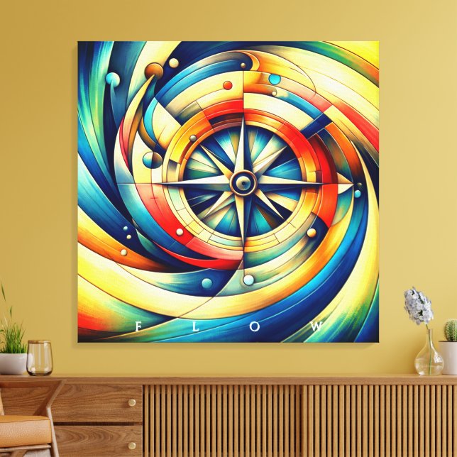 VTVB-FLOWCOMPASS-CA - Canvas Art (Insitu (Vardagsrum))