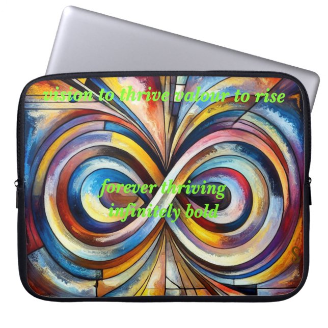 VTVR-ABSTRACT-PINFINITY2-LTS - Laptop Sleeves (Framsidan)
