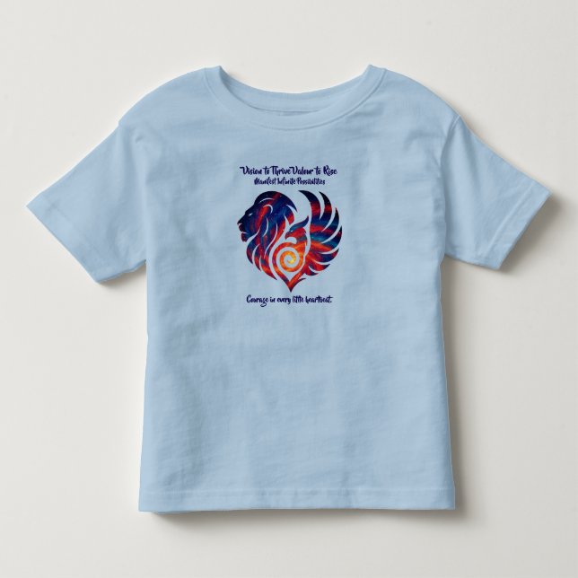 VTVR-COURAGEHEARTBEAT-BT - Baby Tops T Shirt (Framsida)
