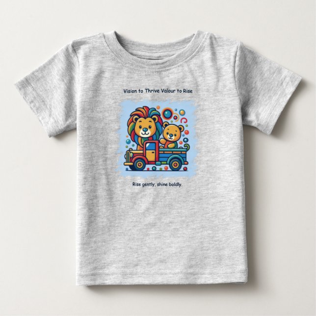 VTVR-RISEGENTLY-BT - Baby Tops T Shirt (Framsida)