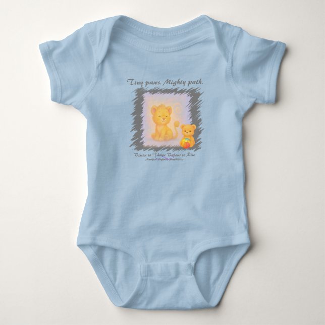 VTVR-TINYPAWS1-BB - Baby Bodysuit T Shirt (Framsida)