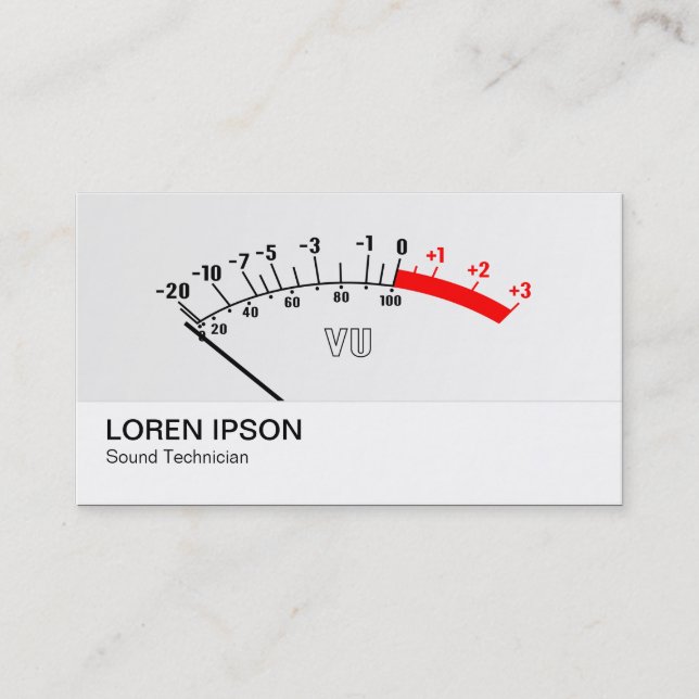 VU-mätare 01 Visitkort (Framsida)