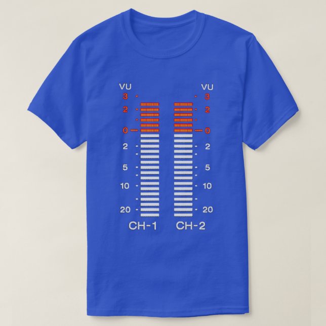 vu-mätare t shirt (Design framsida)