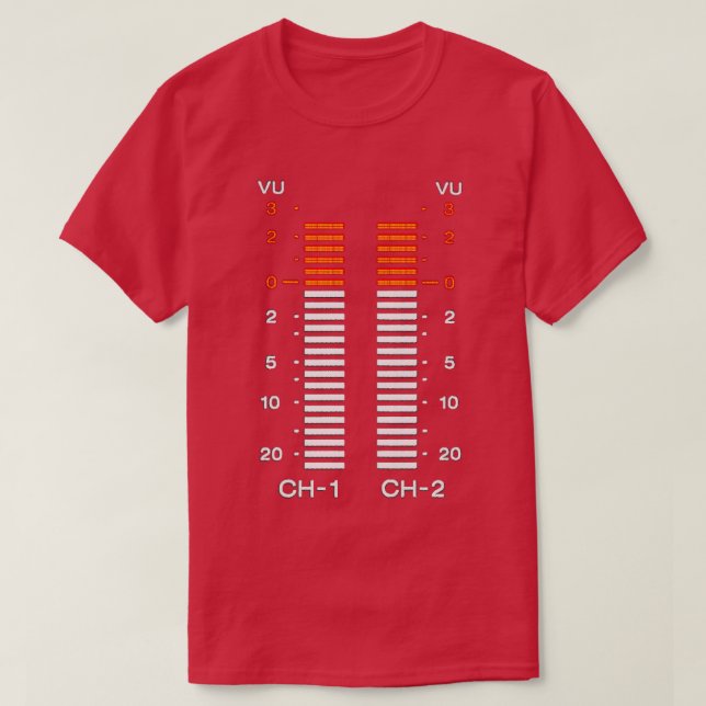 vu-mätare t shirt (Design framsida)