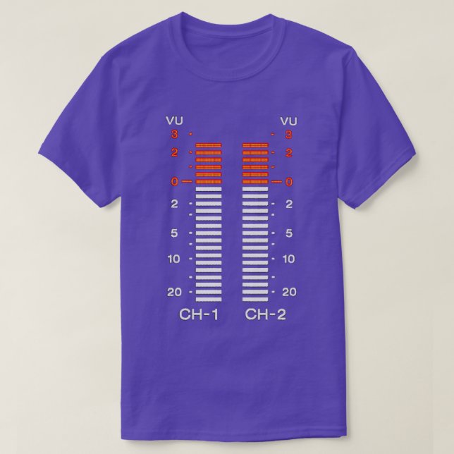 vu-mätare t shirt (Design framsida)