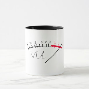VU Meter Ljud Level Studio Mugg