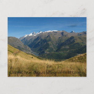 Vue-depuis signalerar de l' homme Oisans: Vykort