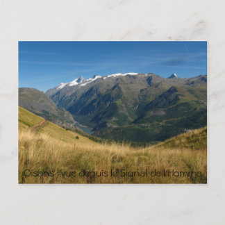 Vue-depuis signalerar de l' homme Oisans: Vykort