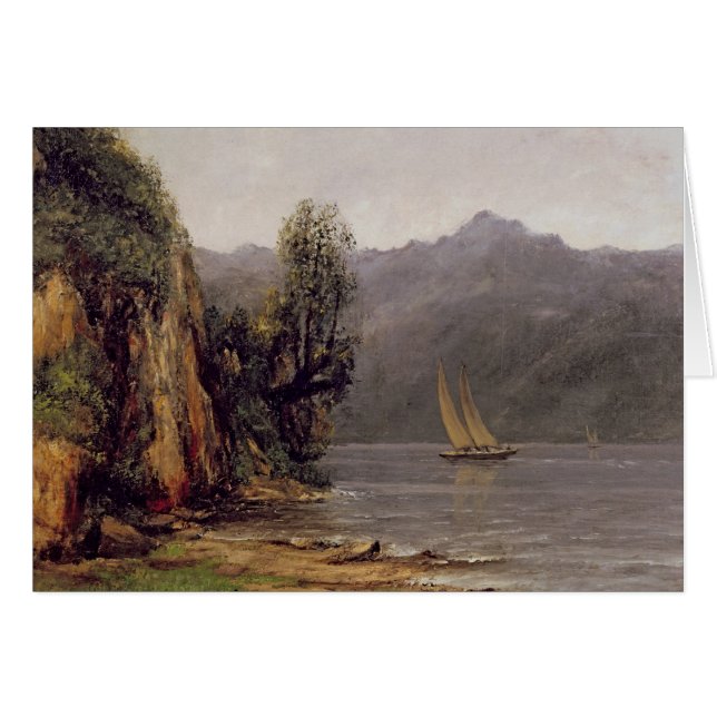 Vue du Gummilacka Leman, c.1873-77 Hälsningskort (Framsidan Horizontal)