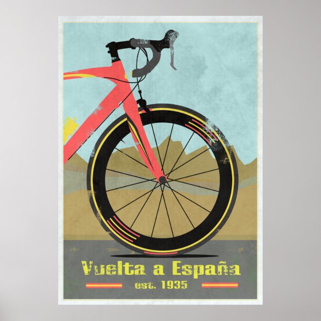 Vuelta a España Bike Poster (Framsidan)
